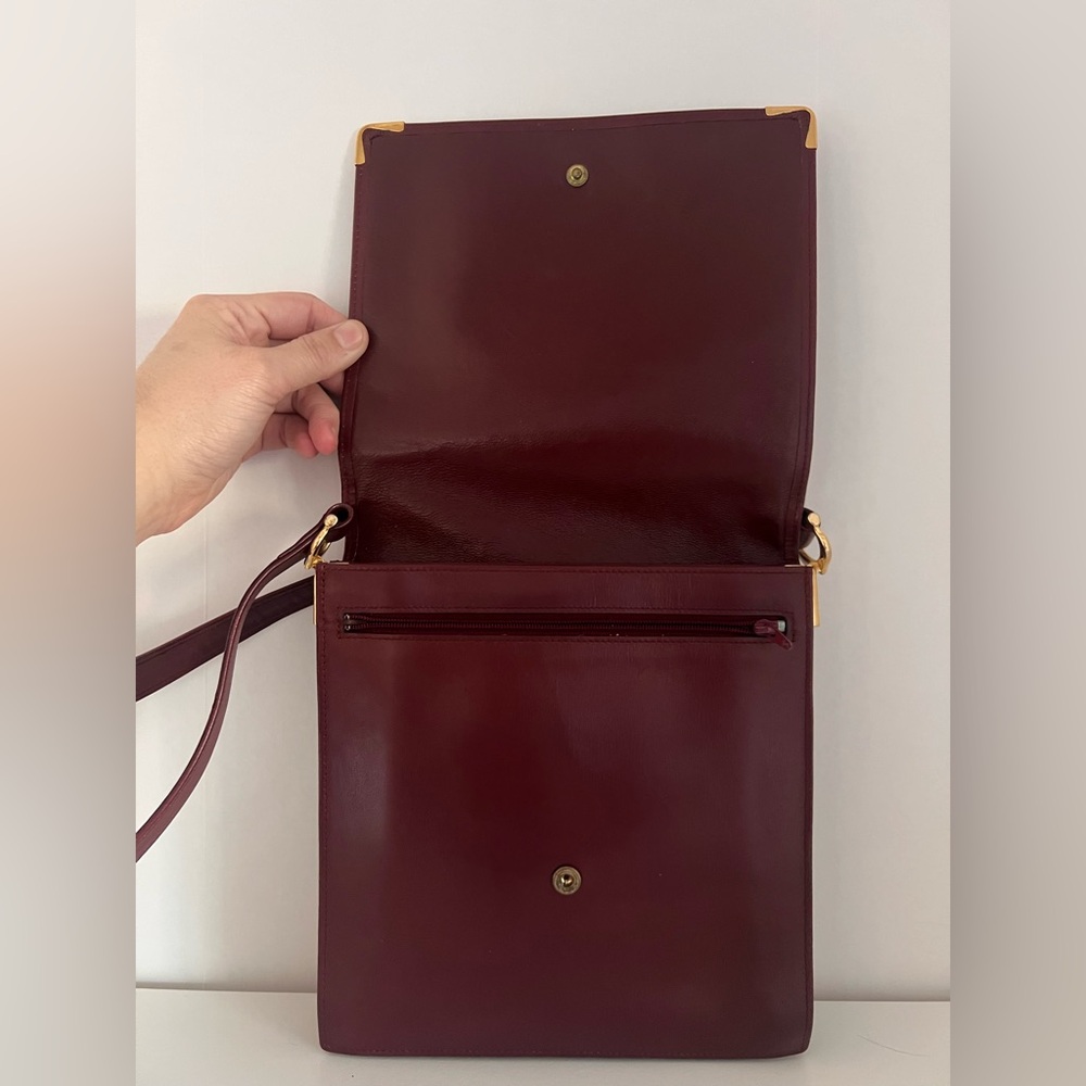 Cartier Bordeaux Must Line Shoulder Bag with adjustable strap - Picture 5 of 11